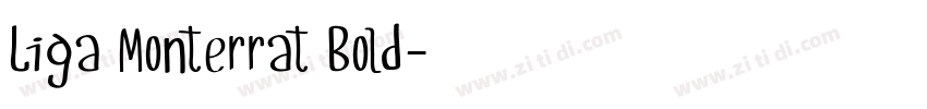 Liga Monterrat Bold字体转换